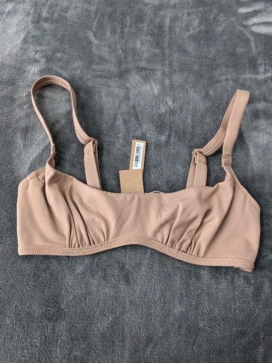 NWT Skims Sculpting Swim Ruched Lined Bikini Top - Size XXSmall