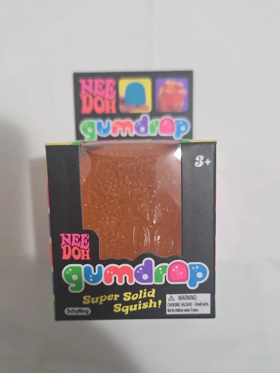 NeeDoh Gumdrop Super Solid Squish! - Orange