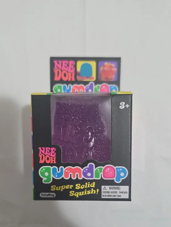 Gumdrop Super Solid Squish! Purple Kids Sensory Toy