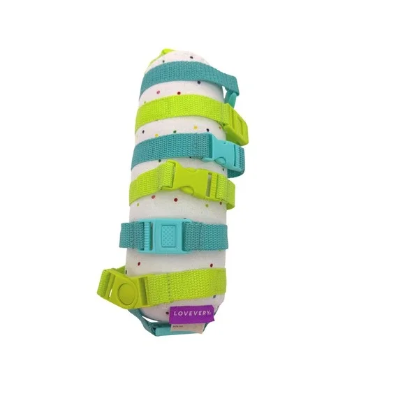 Kids Sensory Toy - Blue & Lime Strap Activity Roll