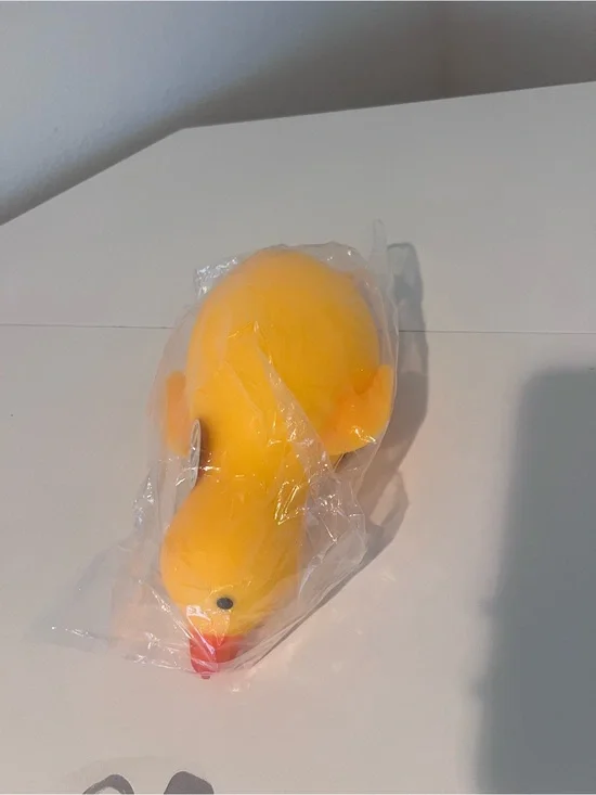 Yellow Rubber Duck Pet Toy - Durable Squeaky Play Toy