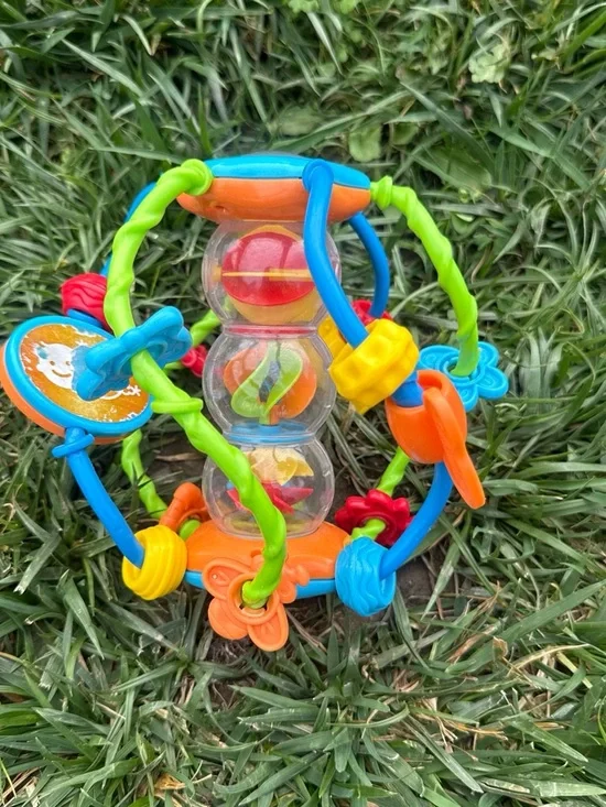 Colorful Sensory Activity Ball - Orange, Blue & Green
