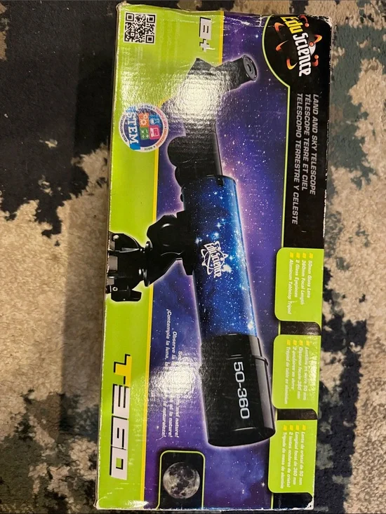 Edu-Science Land and Sky Telescope - Blue Galaxy Print