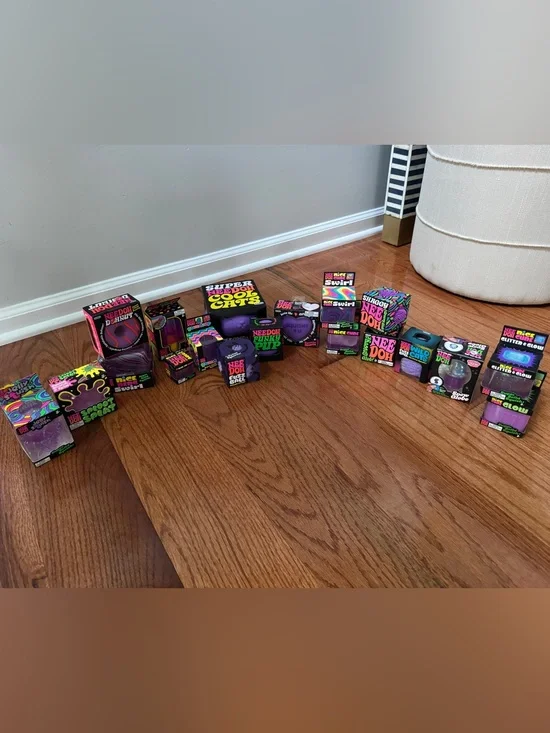Authentic Needoh 19-Pc Purple Bundle Lot. Brand New.