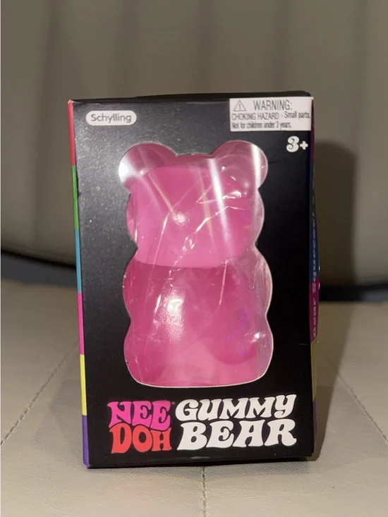 Pink Nee Doh Gummy Bear Kids Toy