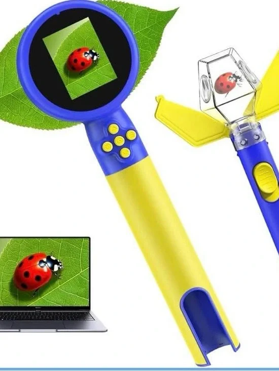 NEW - Kids Microscope with Bug Catcher Kit, 1080P Digital Mini Handheld, STEM