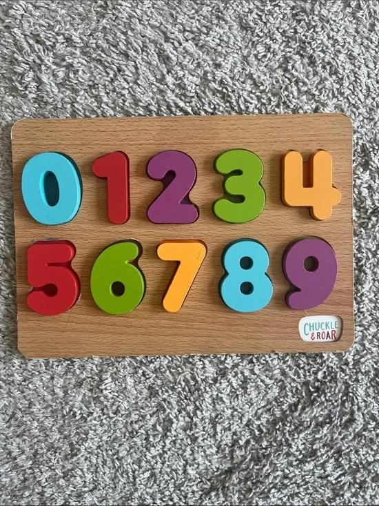 Chuckle & Roar Wood Number Puzzle