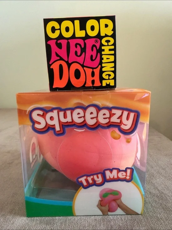 Needoh Color Change - Pink & Sunny Days Squeezy Peach | New