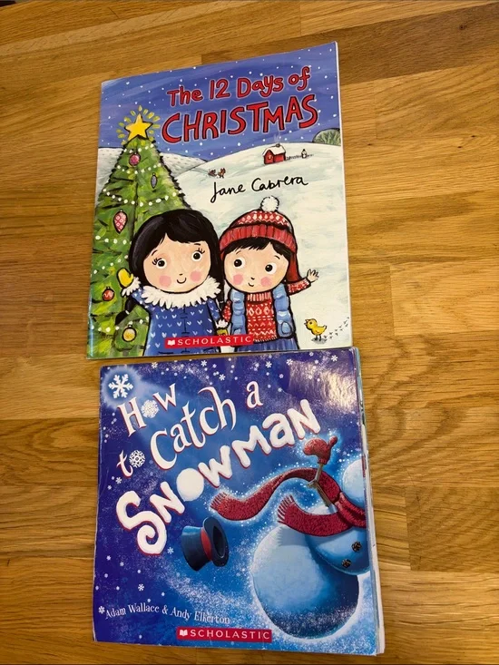 Scholastic Holiday Picture Book Duo - Blue & Red Accents