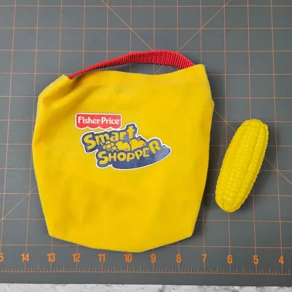 Vintage Yellow Fisher Price Smart Shopper Grocery Sack Bag Corn Cob Replacement