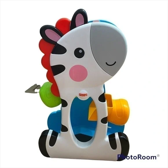 Fisher Price Roller Blocks Tumbling Zebra Toy Kids
