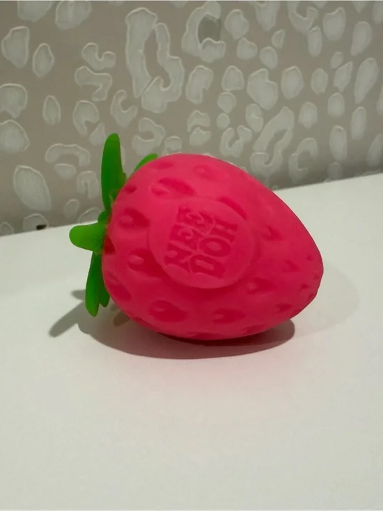 Pink Strawberry Sensory Toy - Soft Squeeze Play