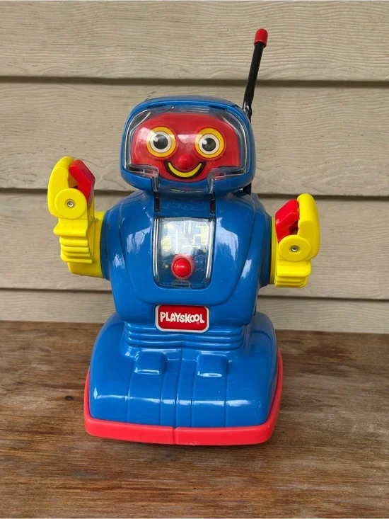 VTG 1993 Playskool RC Robot, specifically model 1058.