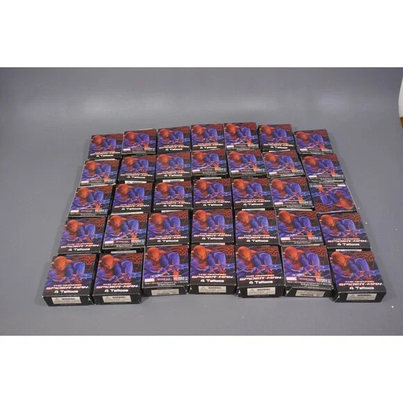Lot of 35 The Amazing Spider-Man Temporary Tattoos Mini Boxes Party Favors Bulk
