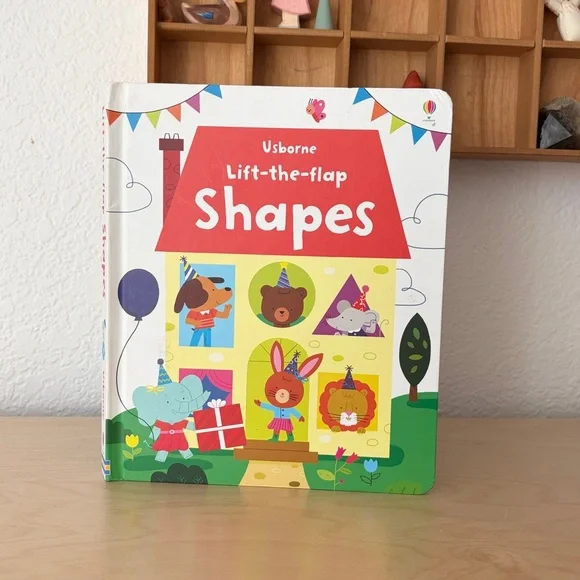Usborne Lift-the-flap Shapes Board Book - homeschool preschool