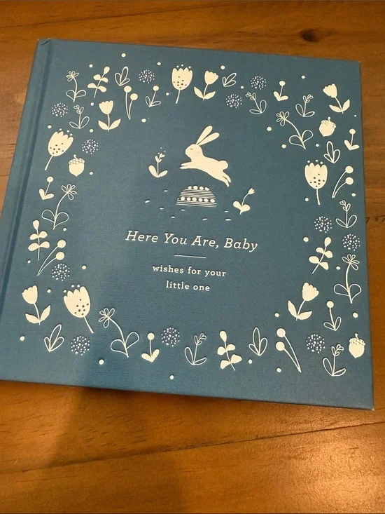 Here You Are, Baby Wishes for Your Little One Hardcover Baby Shower Memory Book
