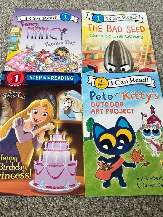 Early Reader Level 1 Step into Reading Kids Book Bundle Pete Cat The Bad Seed