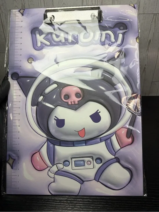 Extra Cute 3D Kuromi Clipboard With Printed Ruler On The Side! BTS TEACHERS