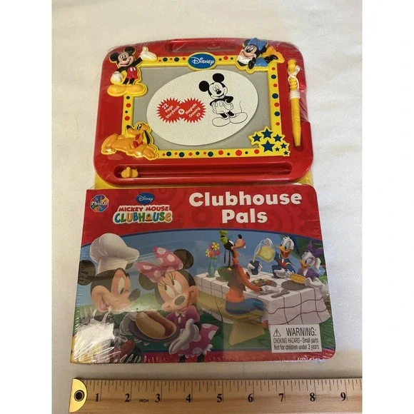Disney Mickey Mouse Clubhouse Pals Magnetic Drawing Kit Storybook Phidal New