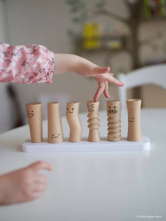 Lovever | Wooden Emotion Peg Dolls from the Observer Play Kit