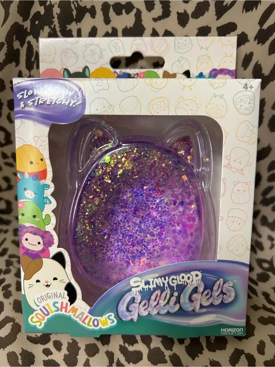 Squishmallows Slimy Gloop Gelli Gel Squishy- Purple