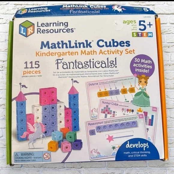 MathLink Cubes Kindergarten Math Activity Set - Fantasticals