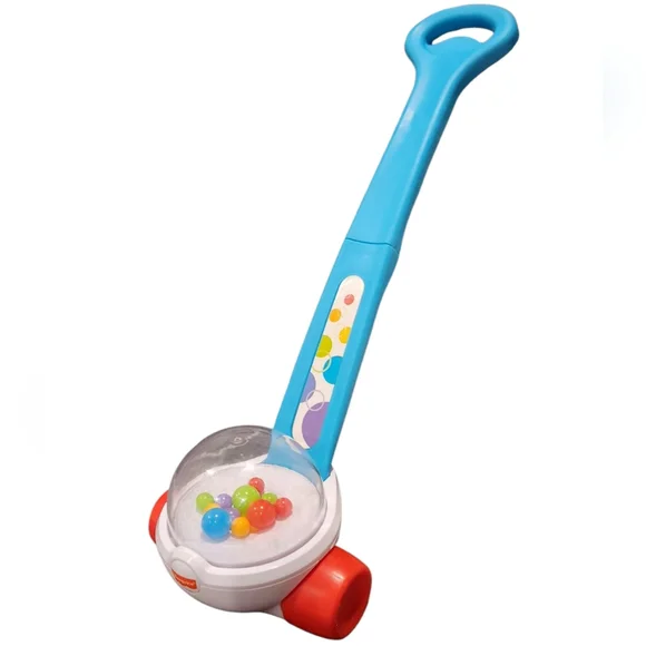 Fisher Price Corn‎ Popper Baby Toy, Toddler Push Toy with Ball-Popping Action