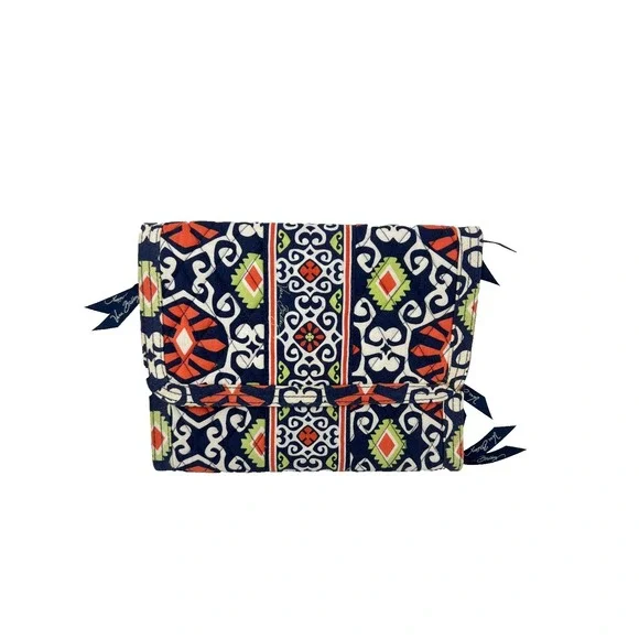 Vera Bradley Travel Jewelry Case Folio Book Sun Valley Pattern