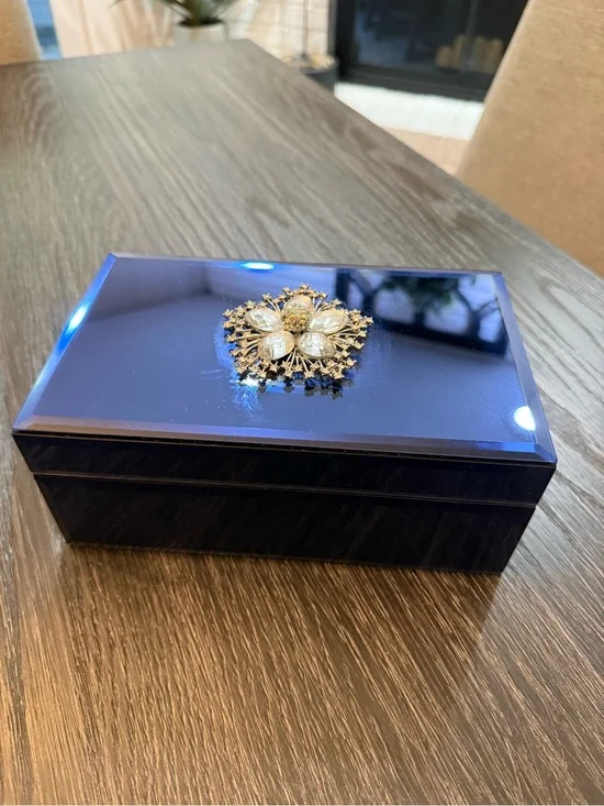 Blue Decorative Jewelry Box