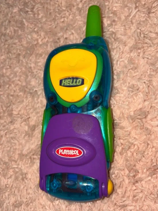 Vintage Playskool 1998 Talking Flip Phone Cell Phone Works