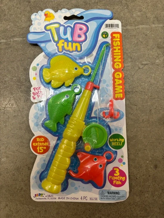 Kids Fishing Game - Yellow, Green & Red