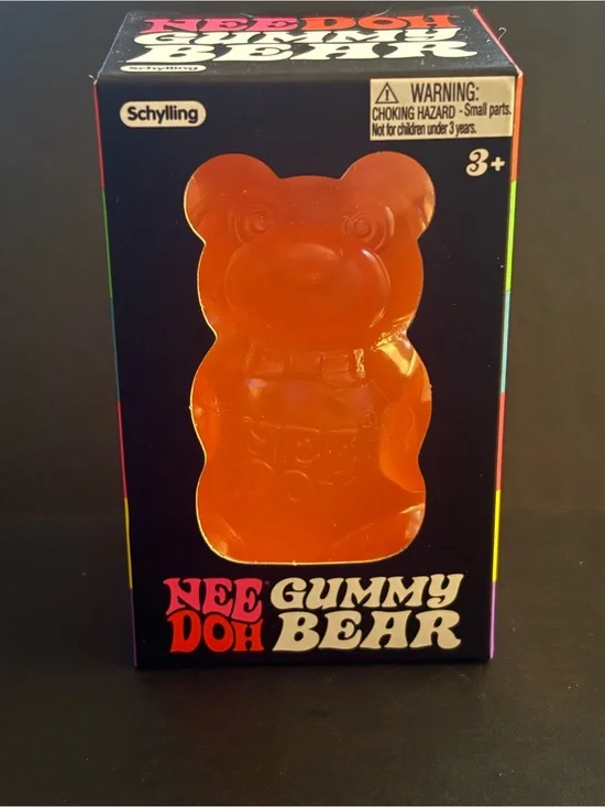 Schylling NeeDoh Orange Gummy Bear Sensory Toy