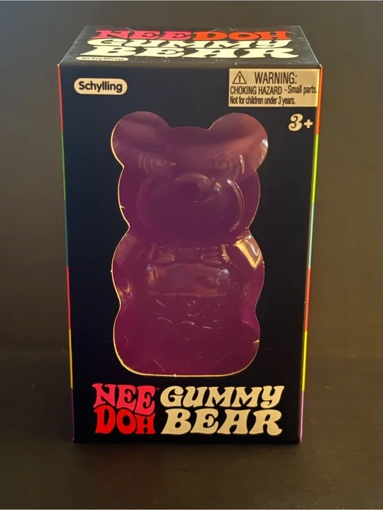 Schylling NeeDoh Gummy Bear Sensory Toy - Purple
