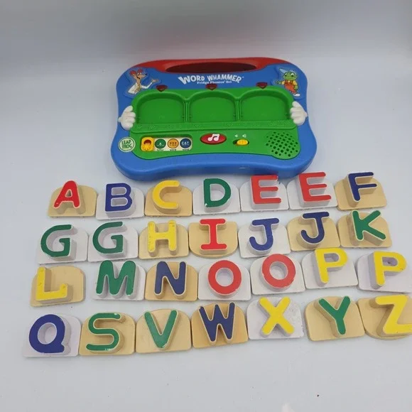 Leap Frog WORD WHAMMER Fridge Phonics Set Magnetic Alphabet ABC's WORKS See Pics