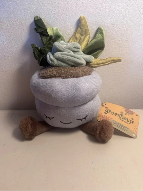 Greenhouse Plush Succulent Toy - Soft Lavender Plant Plush