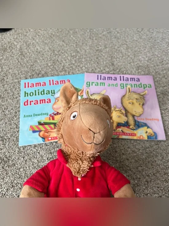 Llama Llama Plush & Holiday Book Set Llama Llama Holiday Drama & Grams