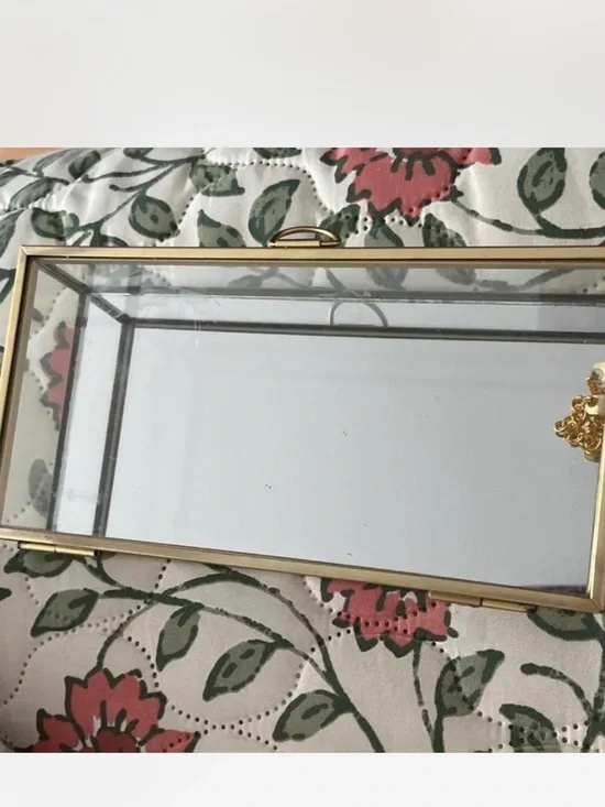 Vintage Glass Jewelry Box