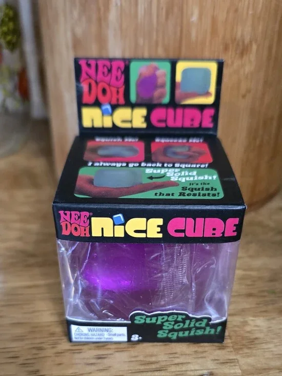 NeeDoh Nice Cube Purple Super Solid Squish