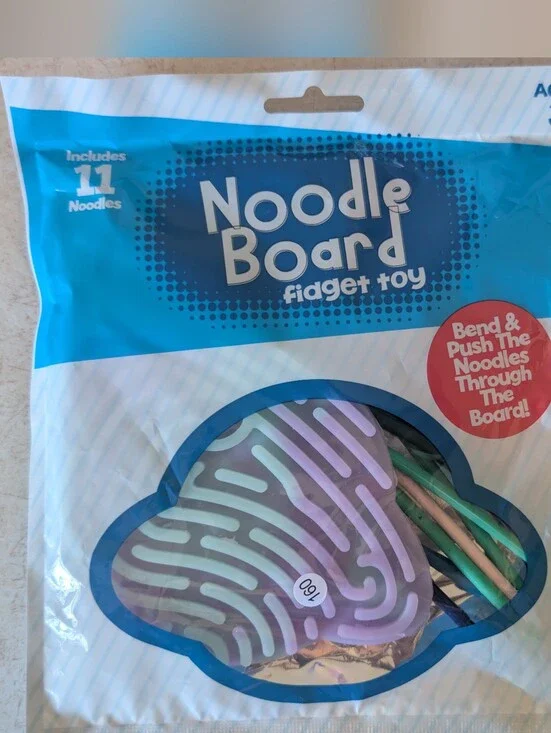 NWT Noodle Board Fidget Toy - Purple & Green