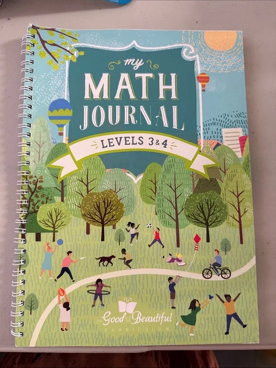 My Math Journal Levels 3 & 4 - Illustrated Green Cover