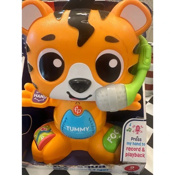 Fisher Price Link Squad Bop & Groove Tiger Interactive Musical Toy baby  New