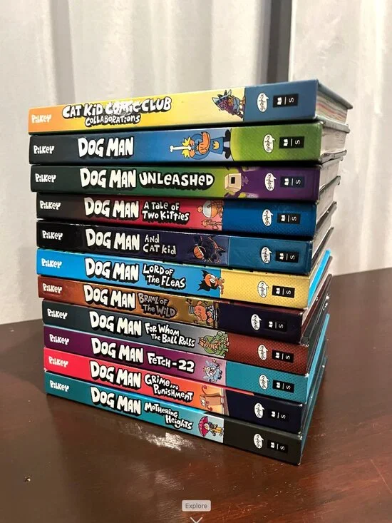 Dog Man Books, set of 11