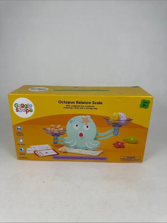 Octopus Balance Scale - Gigglescape™: Preschool Math Kit, Educational Toy.
