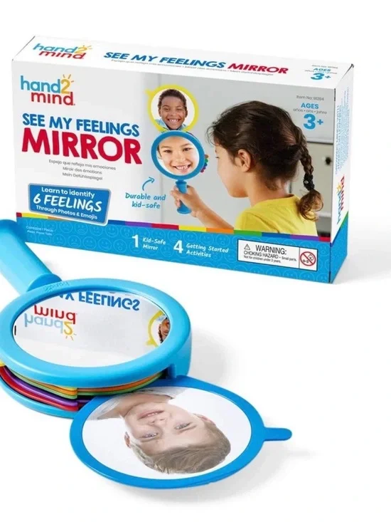 See My Feelings Mirror - Blue Kids Emotion Learning Toy