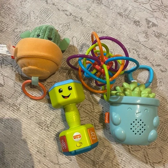 Colorful‎ Baby Rattle and Teether Set