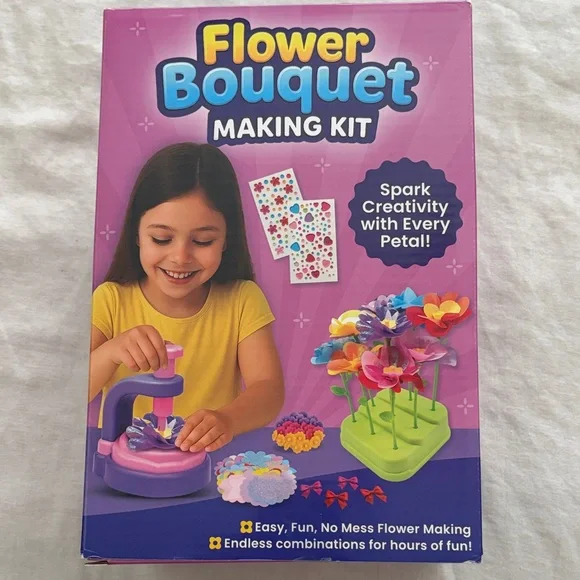 New Flower Bouquet Making Kit - girls crafts