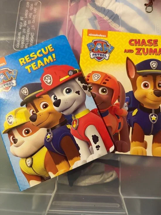 2 paw Patrol board books
