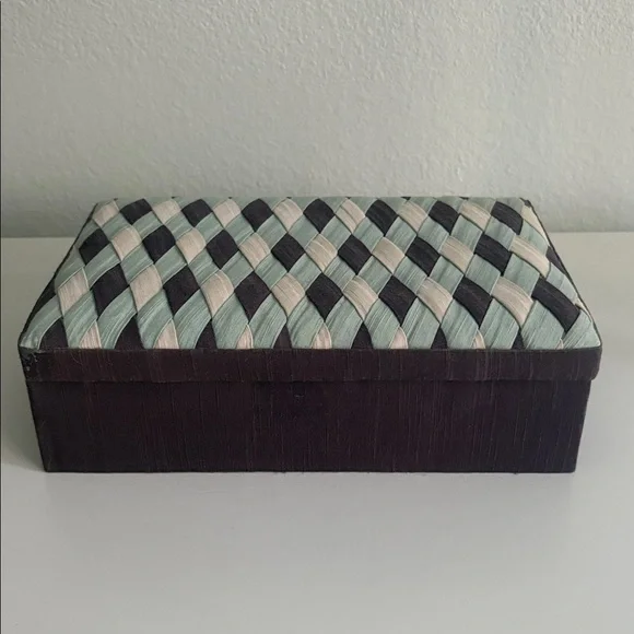 Anthropologie Fabric Jewelry Box