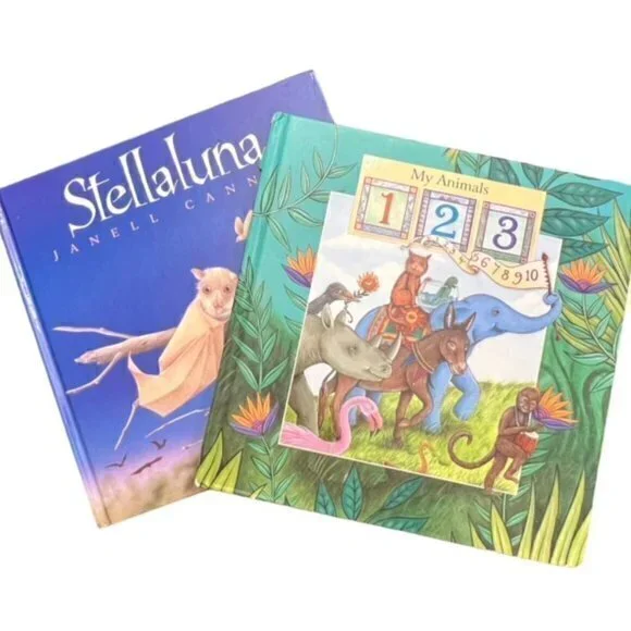 🛍️2 for $25 Sale🛍️ Book Bundle Stellaluna, My Animals‎ 123 - Beautiful Books!