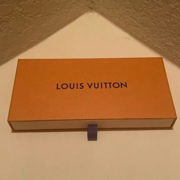 Louis Vuitton Drawer Gift Box With Leather Pull Tab Yellow Luxury Storage Decor